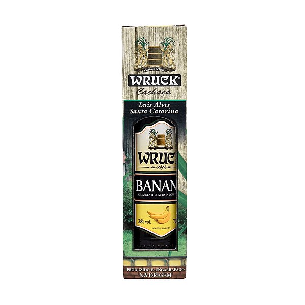 Cachaça Wruck com Banana 700ml