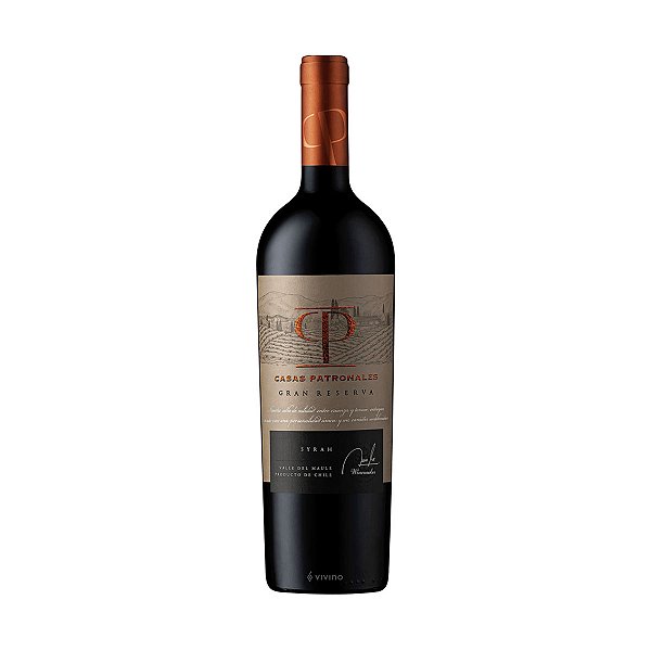 Vinho Tinto Seco Casas Patronales Gran Reserva Syrah 750ml
