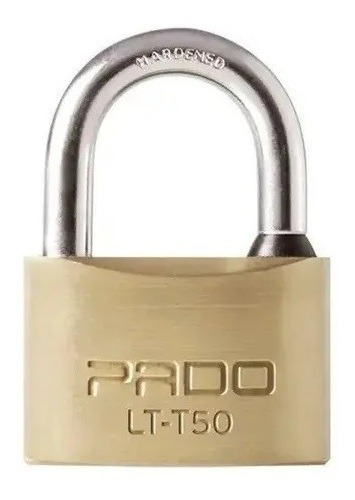 Cadeado Chave Tetra Pado Latão Lt 50mm Maciço Alta Segurança