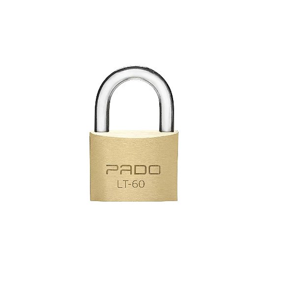 Cadeado Pado Latão Lt 60 Mm 2 Chaves Maciço Resistente
