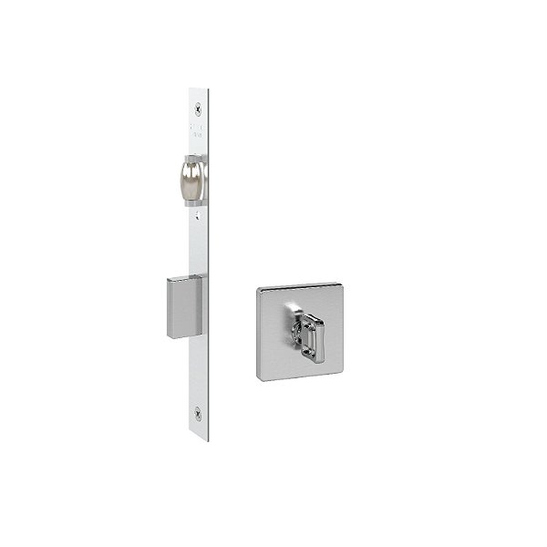 Fechadura Rolete Banheiro Pivotante Pado Inox Escovado 55mm