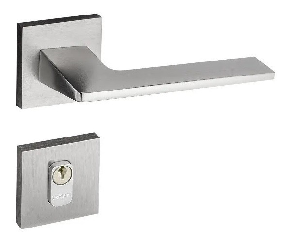 Fechadura Porta Externa Pado Sara Escovada Acetinada 55mm