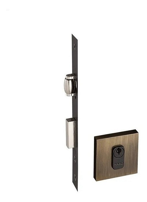 Fechadura Rolete Pivotante Pado Antique Ouro Velho 464 55mm