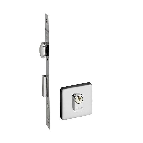 Fechadura Rolete Pivotante Pado Inox Polido Cromado 55mm 471