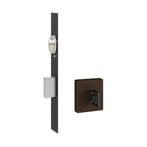 Fechadura Rolete Banheiro Pivotante Pado Corten Marrom 55mm