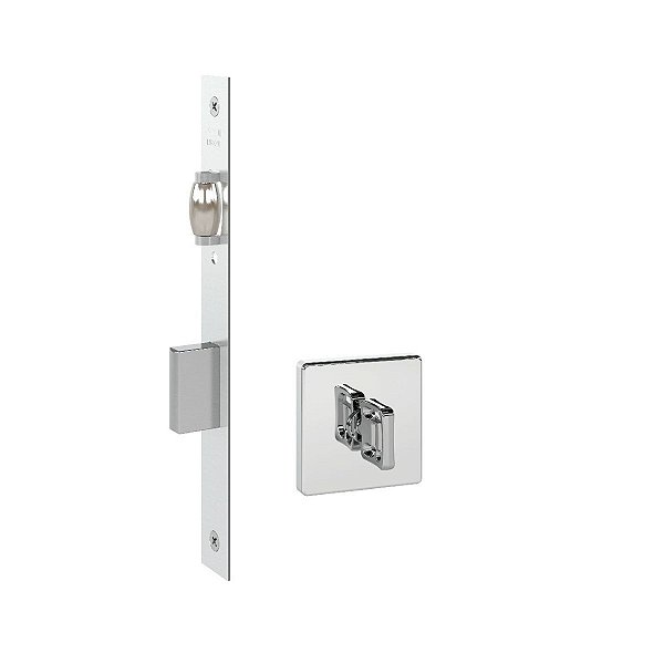 Fechadura Rolete Banheiro Wc Pivotante Pado Inox Polido 55mm