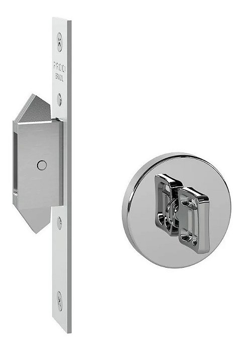 Fechadura Trava Correr Banheiro Wc Pado Inox Polido Cromada