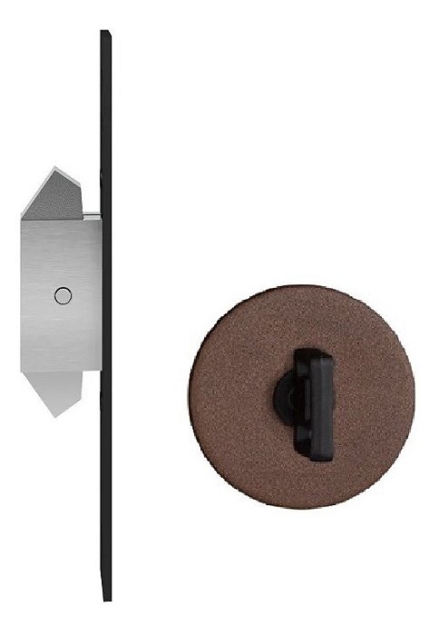Fechadura Trava Correr Banheiro Wc Pado Corten Marrom Expans