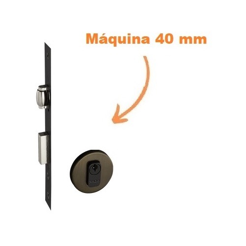 Fechadura Rolete Porta Pivotante Pado Antique Bronze 40mm Bx