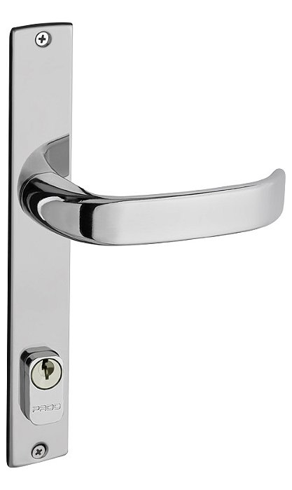 Fechadura Porta Aluminio Pado 661 Magnum Cromada Perfil Estr