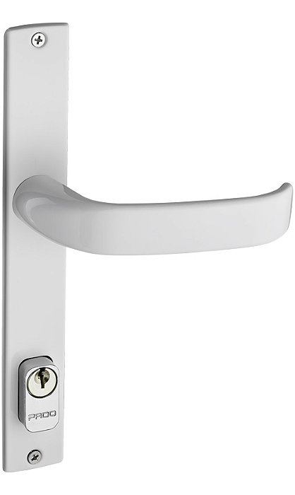 Fechadura Porta Aluminio Pado 661 Magnum Branca Perfil Estre