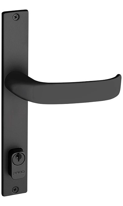 Fechadura Porta Aluminio Pado 661 Magnum Preta Perfil Estr