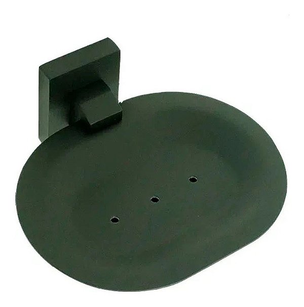 Saboneteira Parede Italy Line Banheiro Eterna Inox Preto