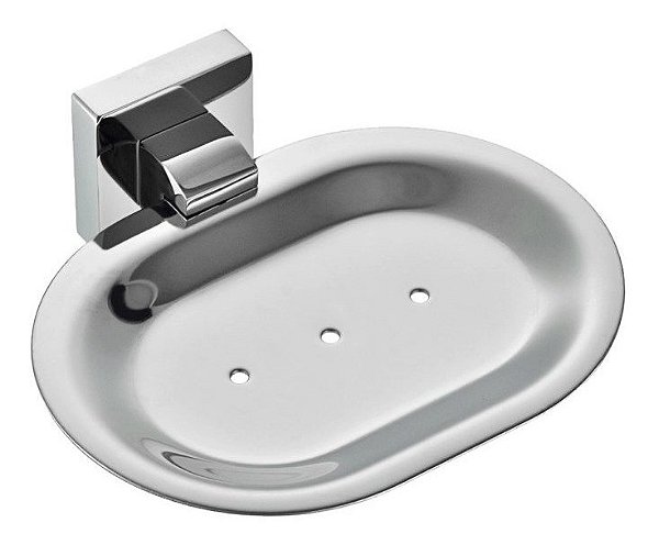 Saboneteira Parede Italy Line Eterna Banheiro Inox Polido