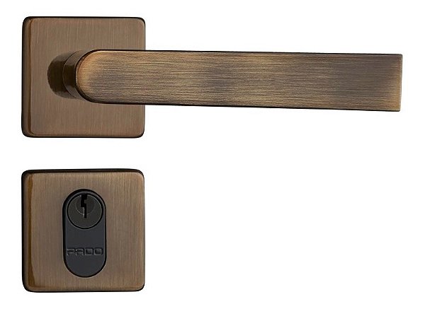 Fechadura Pado Concept 414 Porta Externa Antique Bronze 40mm