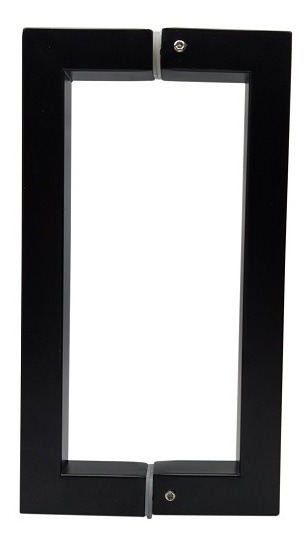 Puxador Inox Preto Porta Abrir Correr Pivotante Df992 20cm