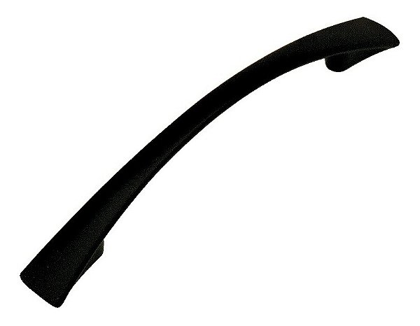 Puxador Italy Line Preto Fosco 2092 Metal 96mm C/ Parafusos