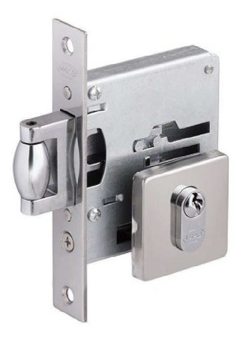 Fechadura Rolete Pivotante Imab 2791 Quadrada Escovada Aceti