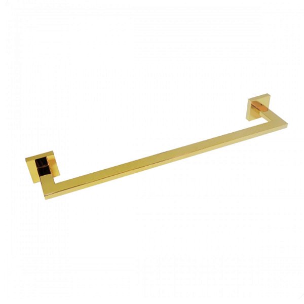 Porta Toalha Toalheiro Dourado Italy 60cm Eterna Inox Gold