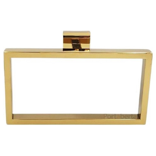 Porta Toalha Toalheiro Argola Dourado Italy Eterna Inox Gold