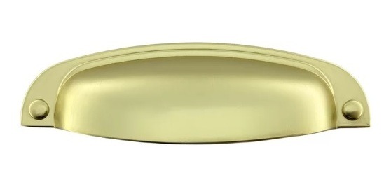 Puxador Concha 115 Colonial 096mm Dourado Fosco Italyline