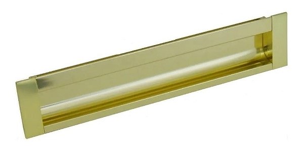 Puxador Concha Dourado Italy Line Il155 Metal 128mm C/ Paraf