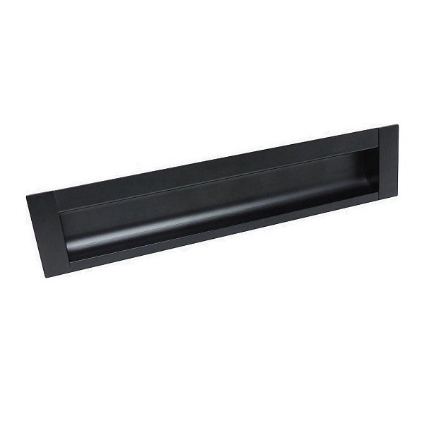 Puxador Concha Preto Fosco Italy Line Il155 Metal 128mm