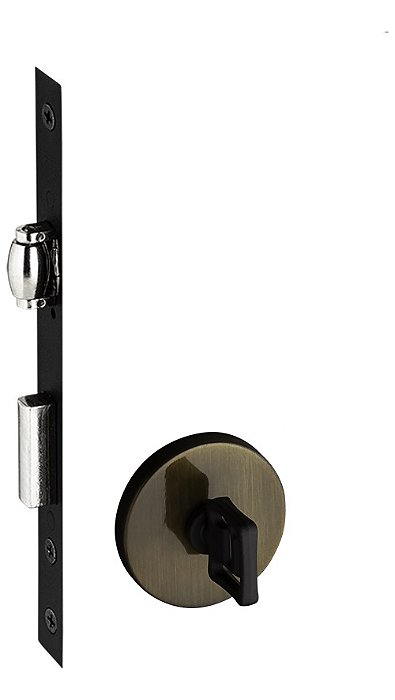 Fechadura Rolete Banheiro Pado Antique Bronze Oxi 55mm Pivot