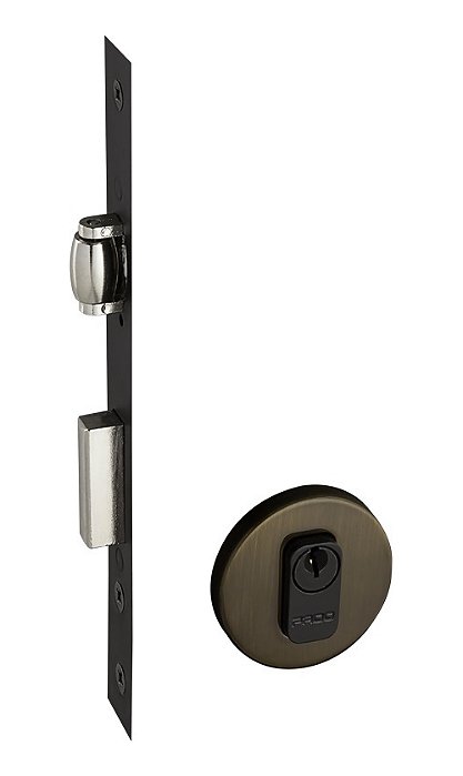 Fechadura Rolete Pivotante Pado Bronze Oxidado Antique 55mm