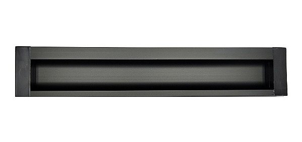 Puxador Concha Preto Fosco Italy Line Il155 Metal 192mm