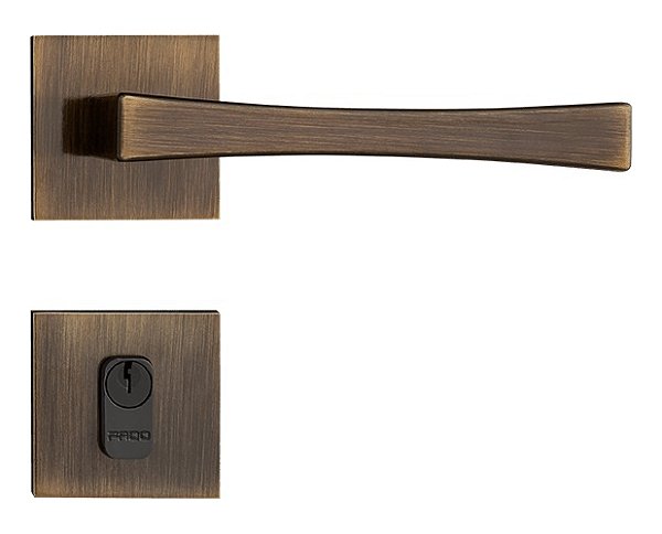 Fechadura Porta Externa Pado Vivaldi Antique Bronze Oxi 55mm