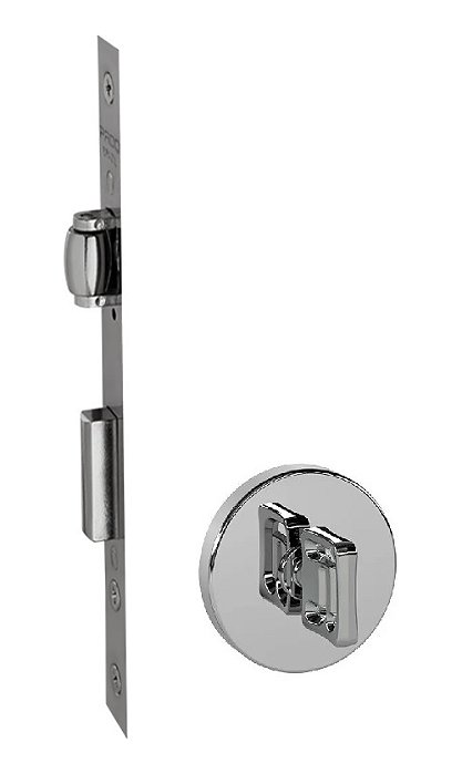 Fechadura Rolete Banheiro Pado Inx Polido Cromado 55mm Pivot