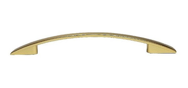 Puxador Dourado 2092 Italy Line Metal 160mm C/ Parafusos