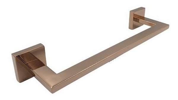Porta Toalha Toalheiro Red Gold Eterna Italy Line 30 Cm Inox