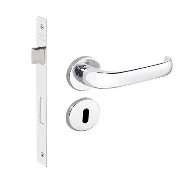 Fechadura Duna Imab Interna Cromada Quarto Chave Grande 40mm