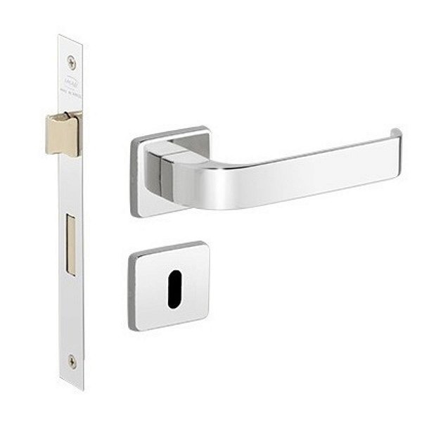 Fechadura Odin Imab Interna Cromada Quarto Chave Grande 40mm