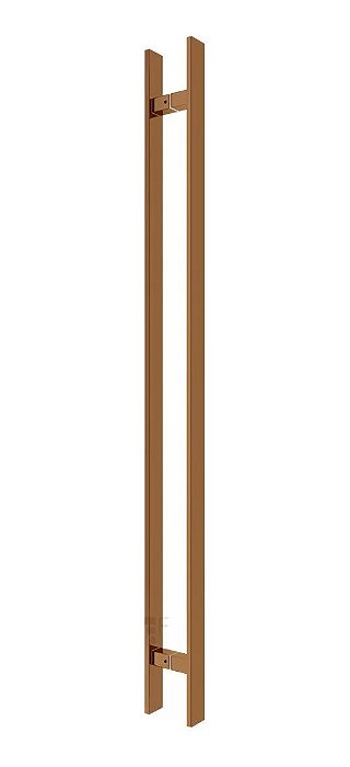 Puxador Porta Red Gold Duplo Inox Italy Df926 1,20 Mts 120cm