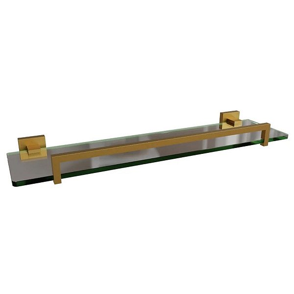 Prateleira Banheiro Dourado Gold Matte Eterna Italy L. Inox