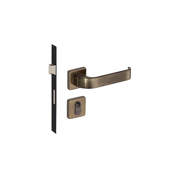 Fechadura Externa Odin Imab Antique Ouro Velho Cilindro 40mm