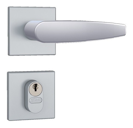 Fechadura Porta Externa Stam 803/33 Acetinada Fosco 40mm
