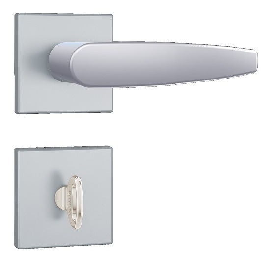 Fechadura Porta Banheiro Stam Wc 823/33 Acetinada Fosco 40mm