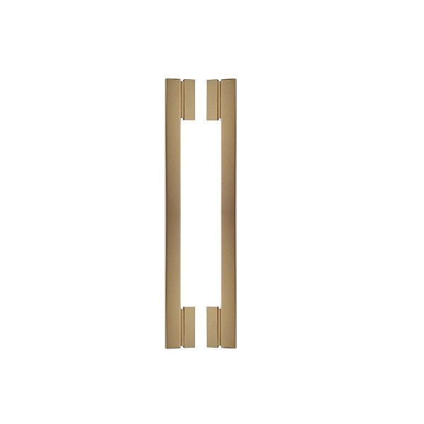 Puxador Para Porta Moma Dourado Zen Duplo 80 Cm (800 Mm)