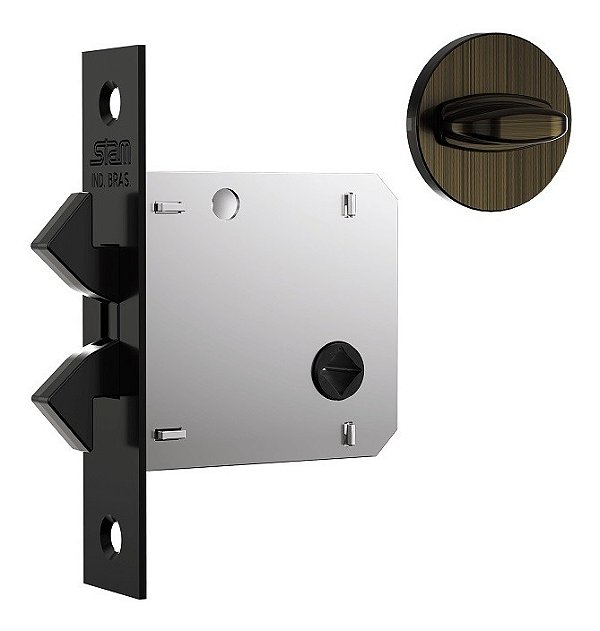 Fechadura Para Porta De Correr Banheiro Stam 1006s Antique