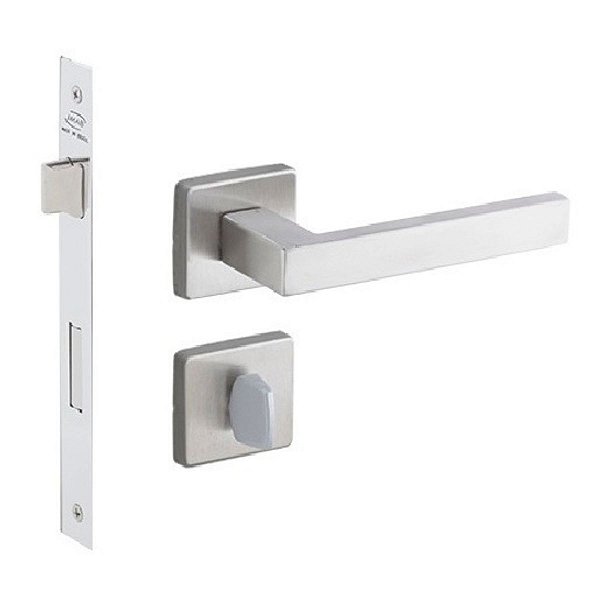 Fechadura Porta Banheiro Wc Hato 2 Imab Inox Escovado 55mm