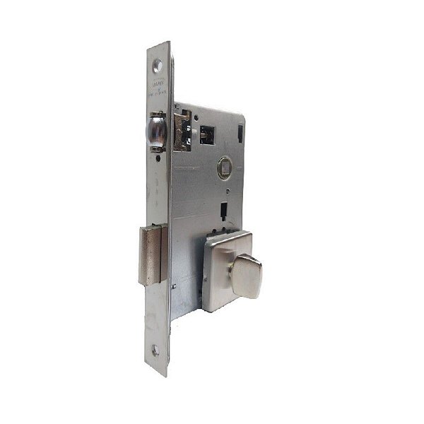 Fechadura Rolete Banheiro Imab Escovada Imab Quadrada 55mm