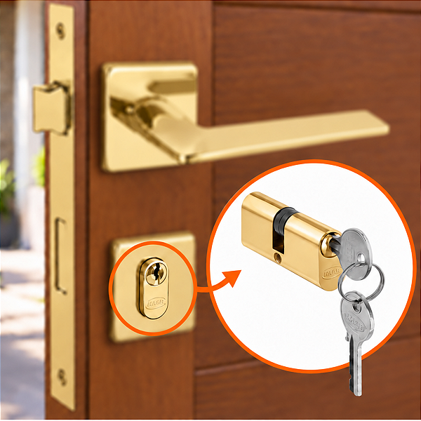 Cilindro Tambor Miolo Imab 3000 54,5mm Dourado Brilhante