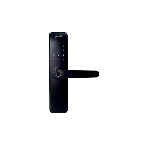 Fechadura Eletronica Digital Imab Senha Biometria Preta D200