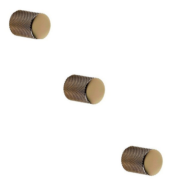 Kit 3 Puxador Bali Granado Gold (dourado Brilhante) Zen