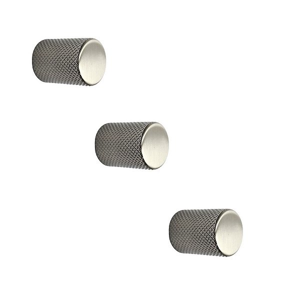 Kit 3 Puxador Bali Granado Niquel Escovado Zen Design