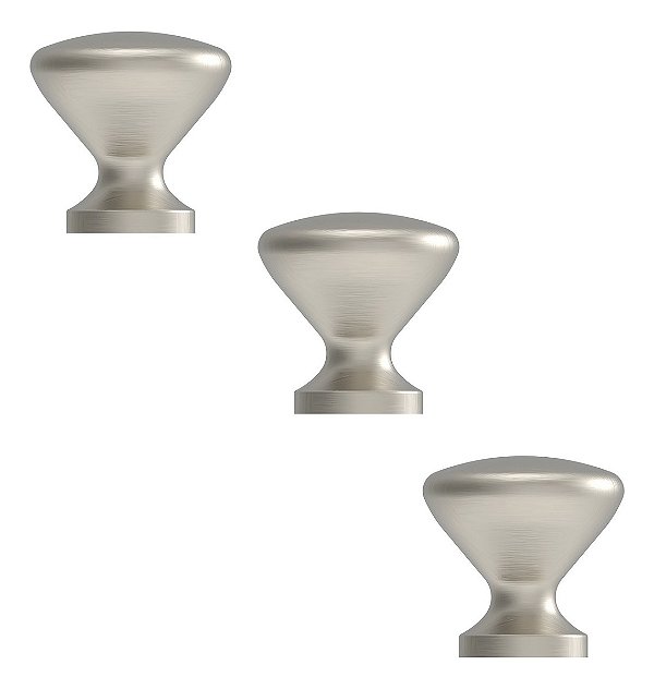 Kit 3 Puxador Cup Zen Niquel Escovado Com Verniz Zp5238.916